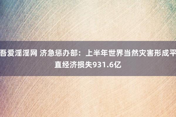 吾爱淫淫网 济急惩办部：上半年世界当然灾害形成平直经济损失931.6亿