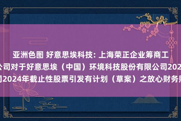 亚洲色图 好意思埃科技: 上海荣正企业筹商工作（集团）股份有限公司对于好意思埃（中国）环境科技股份有限公司2024年截止性股票引发有计划（草案）之放心财务照顾人求教本色摘录