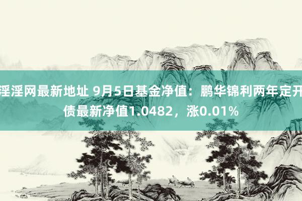 淫淫网最新地址 9月5日基金净值：鹏华锦利两年定开债最新净值1.0482，涨0.01%