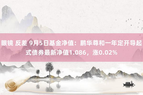 眼镜 反差 9月5日基金净值：鹏华尊和一年定开导起式债券最新净值1.086，涨0.02%